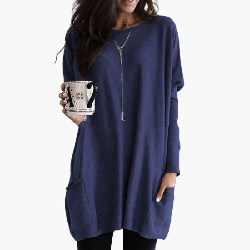 EB | Langpullover Im Oversize-Stil - Bequemer Casual-Look für Herbst und Winter
