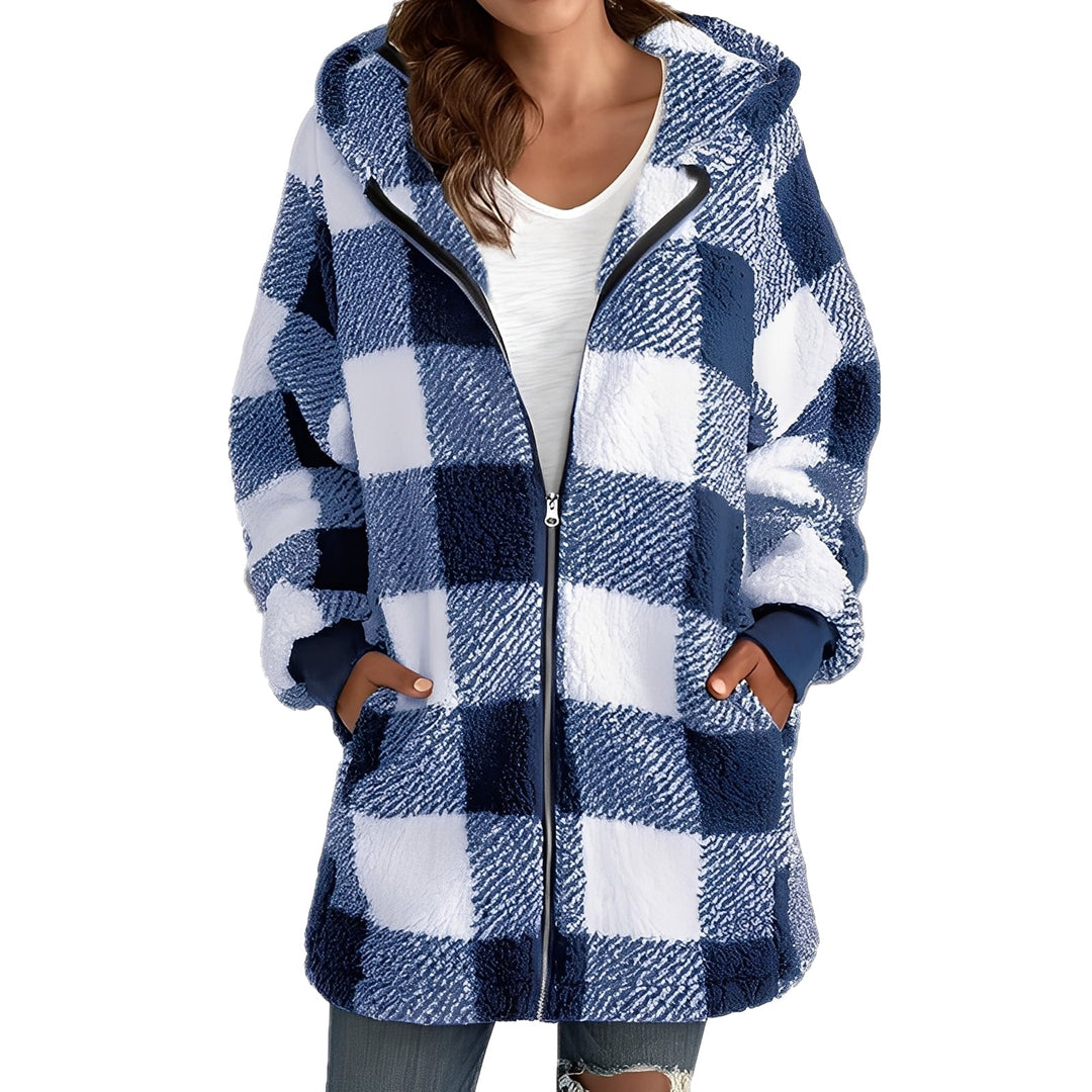 EB | Stilvoller Damen-Hoodie mit Karomuster