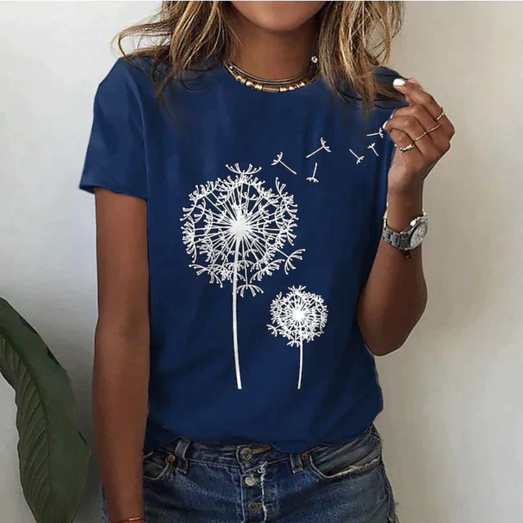 EB | T-Shirt mit Kurzarm Bedruckt Lässig