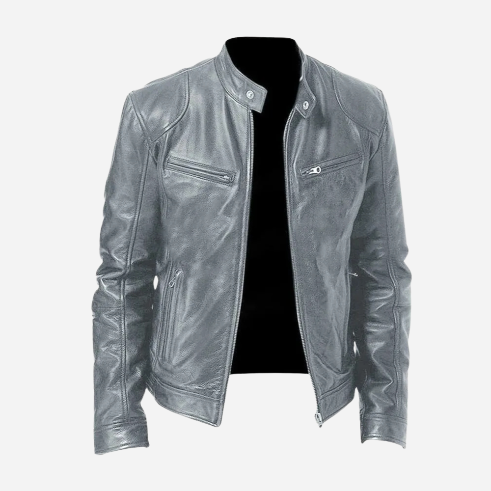 EB | Stylische Moto-Lederjacke