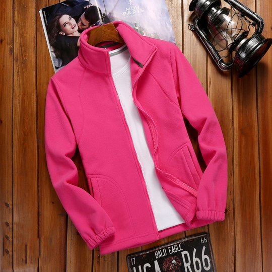 EB | Fleecejacke Damen Reißverschluss-Fleece mit Stehkragen