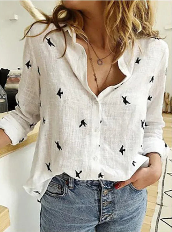 EB | Weinlese Leinenbluse