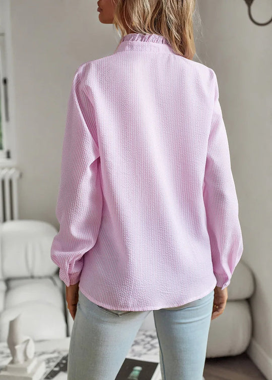 EB | Bluse mit Rüschendetails Leicht und Stilvoll Femininer Touch