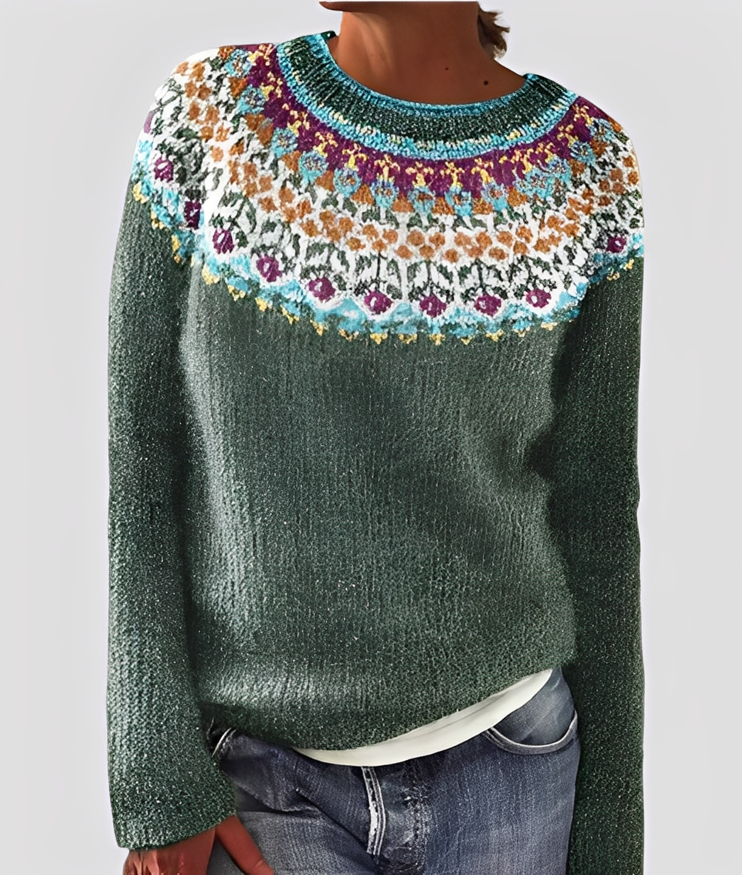 EB | Damen-Wollpullover, elegant und locker geschnitten