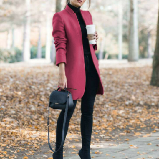 EB | Damen Stehkragen Mantel - Winter