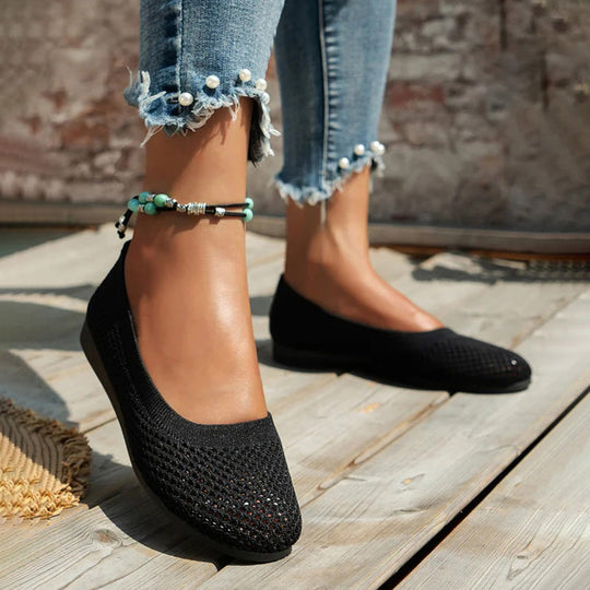 Lässige Atmungsaktive Flache Schuhe EB