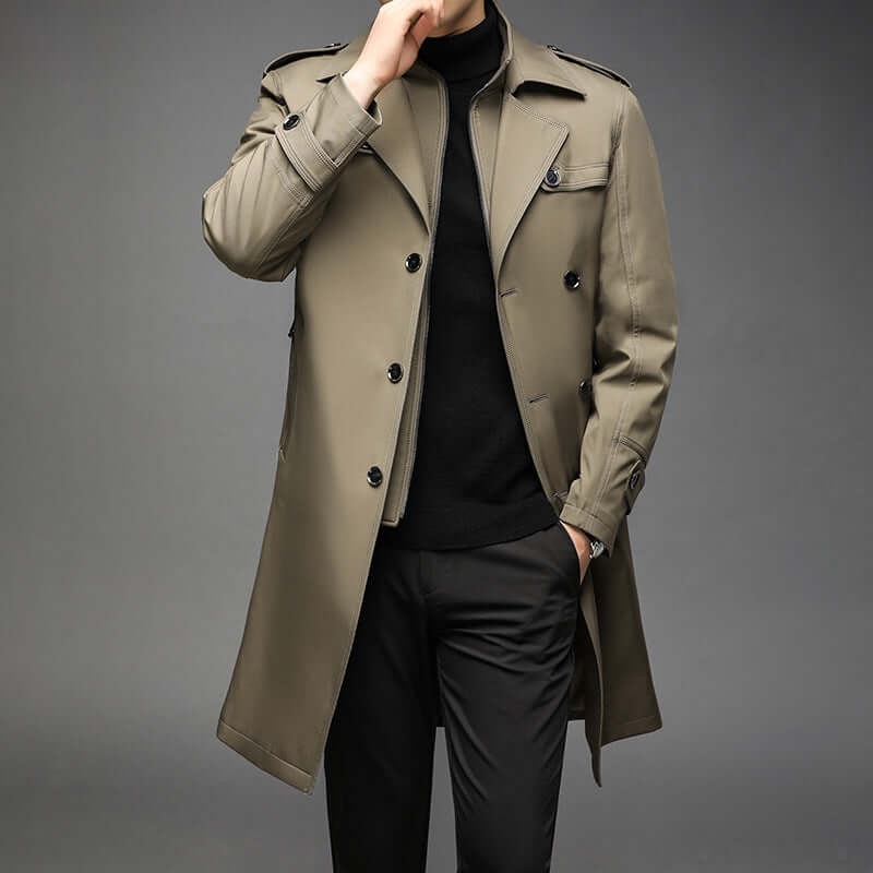 EB | Herren Doppelreiher Trenchcoat