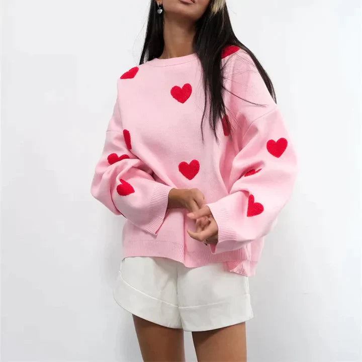 EB | Pullover mit gestricktem Herz