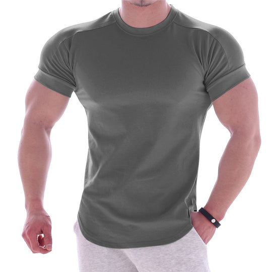 Herren sportliches Kurzarm-T-Shirt mit ergonomischem Schnitt und feuchtigkeitsregulierendem Material EB