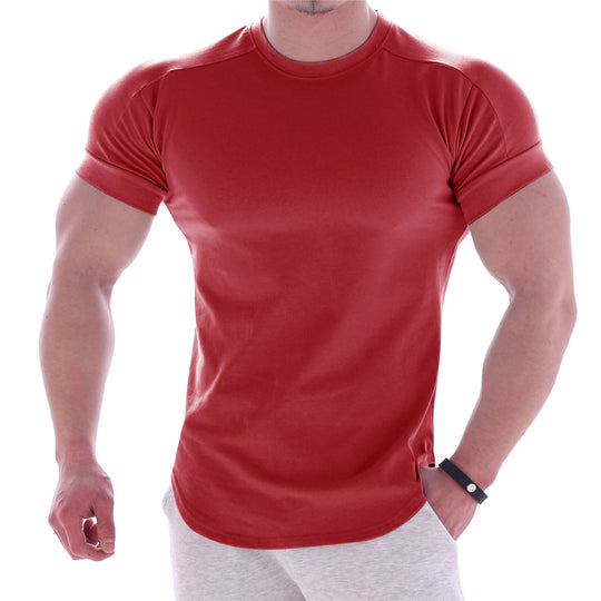 Herren sportliches Kurzarm-T-Shirt mit ergonomischem Schnitt und feuchtigkeitsregulierendem Material EB
