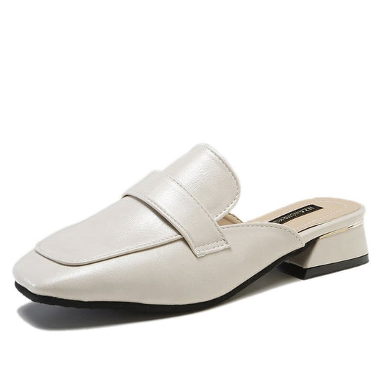 Damen elegante Mules mit schicker Schlaufenverzierung EB