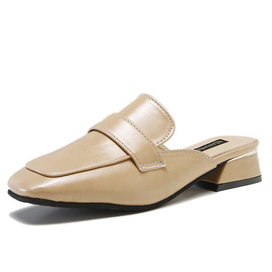 Damen elegante Mules mit schicker Schlaufenverzierung EB