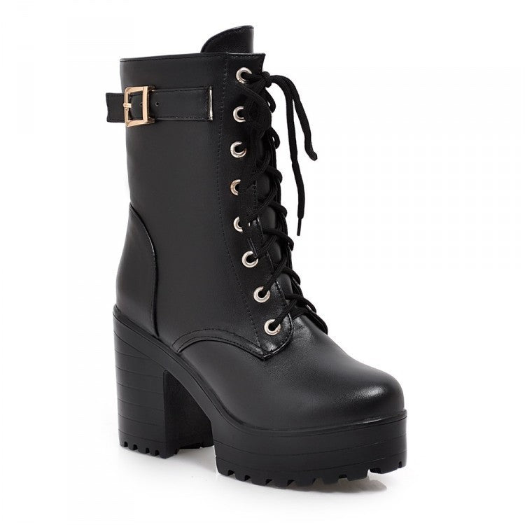 EB | Stiefel mit Schnürung und Schnalle