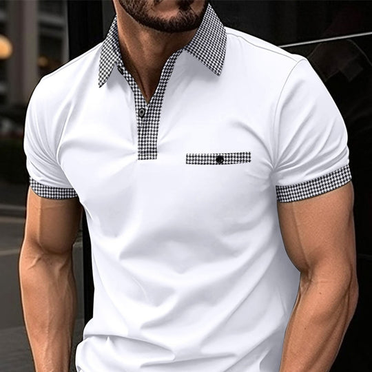 EB | Farblich passendes POLO-Shirt mit Knöpfen
