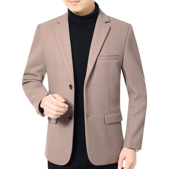 Herren Elegantes Wollmix-Sakko mit Slim Fit und Reverskragen EB