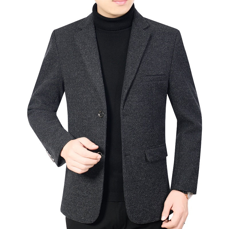 Herren Elegantes Wollmix-Sakko mit Slim Fit und Reverskragen EB
