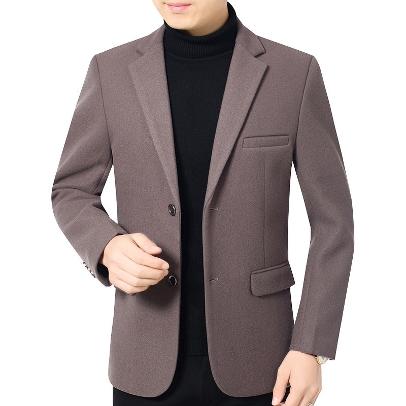 Herren Elegantes Wollmix-Sakko mit Slim Fit und Reverskragen EB