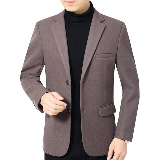 Herren Elegantes Wollmix-Sakko mit Slim Fit und Reverskragen EB