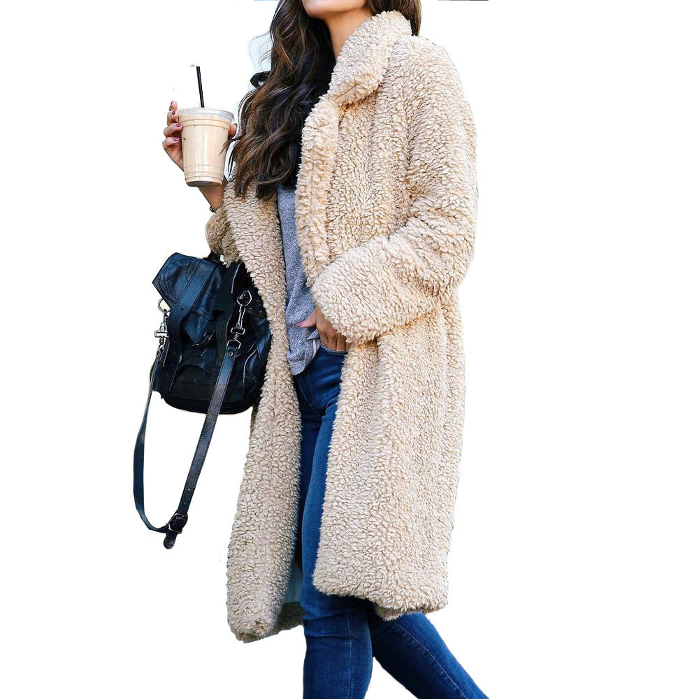 Damen Teddyfell Mantel EB