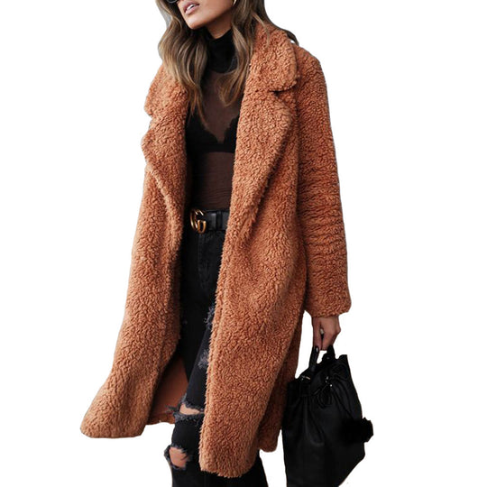 Damen Teddyfell Mantel EB