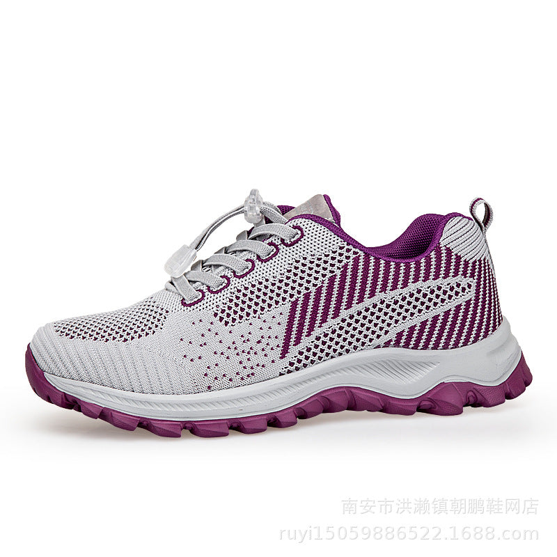 Damen Sportliche Laufschuhe mit atmungsaktiver Mesh-Oberfläche und innovativem Schnellschnürsystem EB