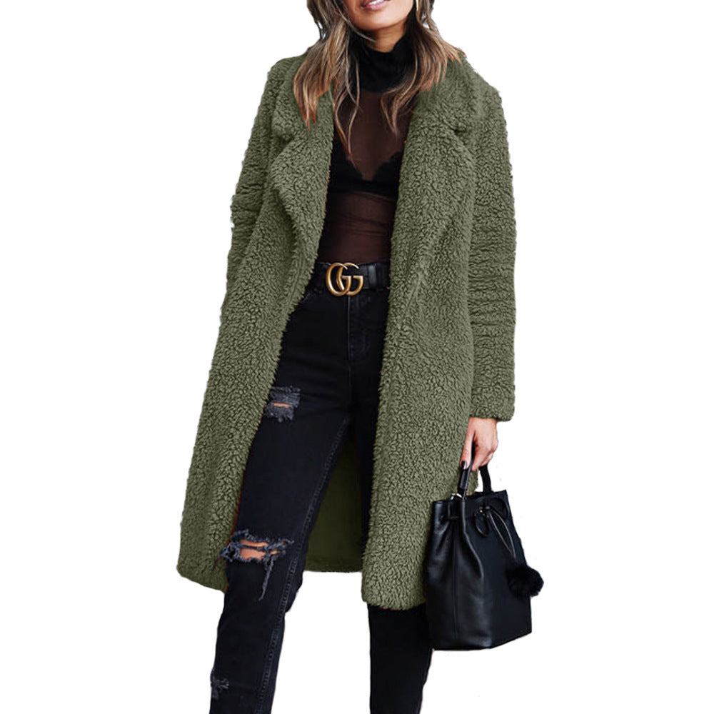 Damen Kuscheliger Langmantel aus Teddyfell EB