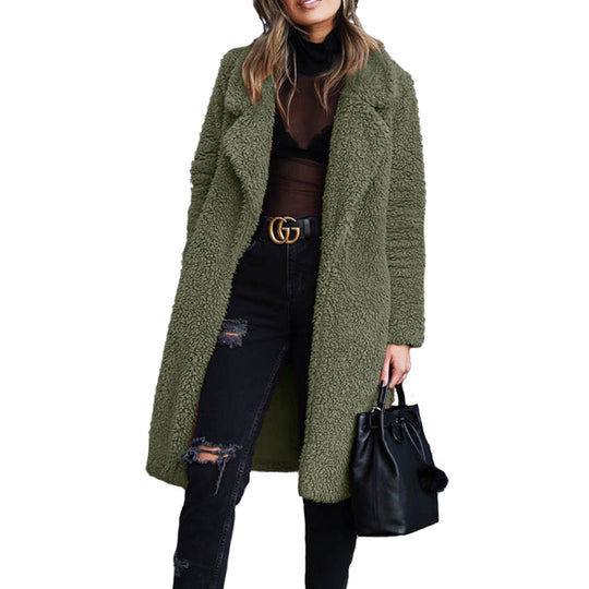 Damen Kuscheliger Langmantel aus Teddyfell EB