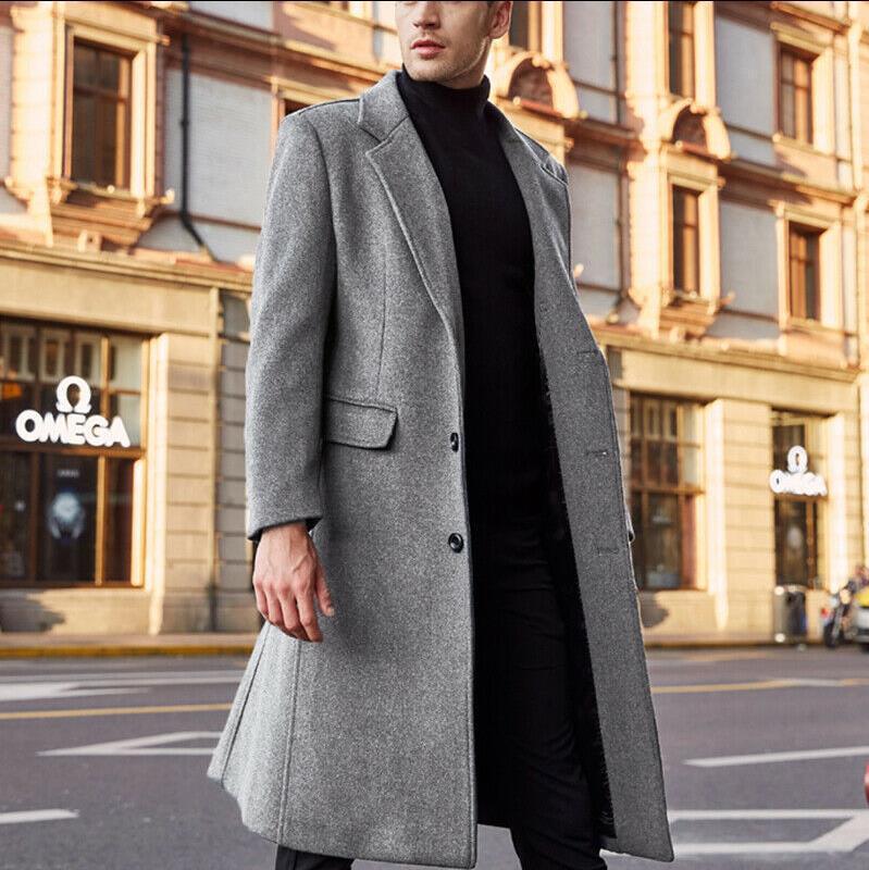 Herren eleganter Übergangsmantel mit modernen Details EB