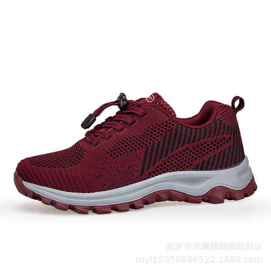 Damen Sportliche Laufschuhe mit atmungsaktiver Mesh-Oberfläche und innovativem Schnellschnürsystem EB