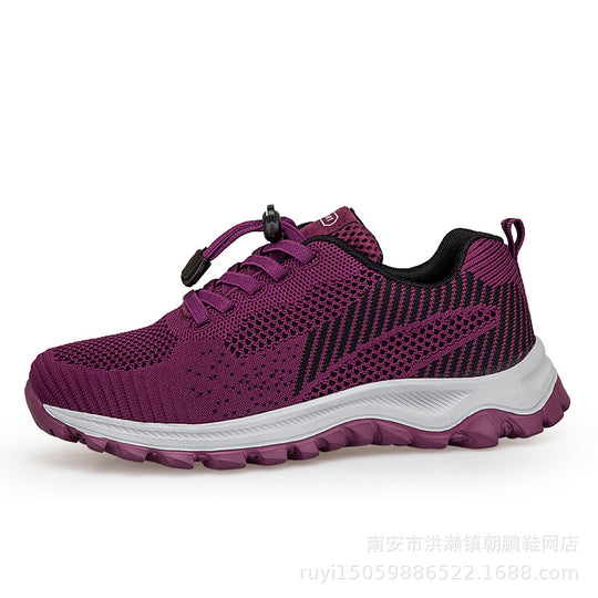 Damen Sportliche Laufschuhe mit atmungsaktiver Mesh-Oberfläche und innovativem Schnellschnürsystem EB
