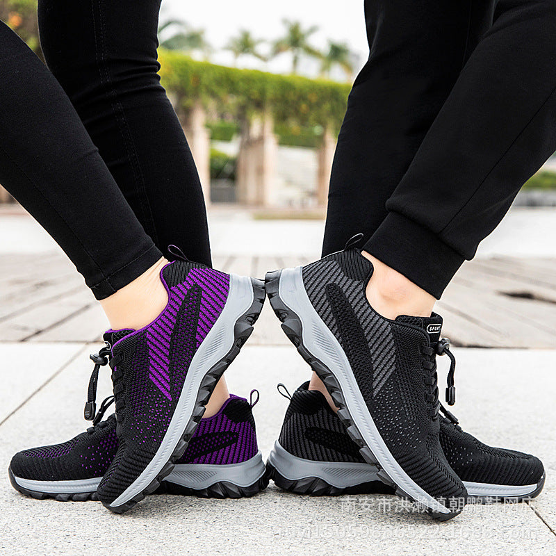 Damen Sportliche Laufschuhe mit atmungsaktiver Mesh-Oberfläche und innovativem Schnellschnürsystem EB