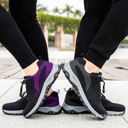 Damen Sportliche Laufschuhe mit atmungsaktiver Mesh-Oberfläche und innovativem Schnellschnürsystem EB