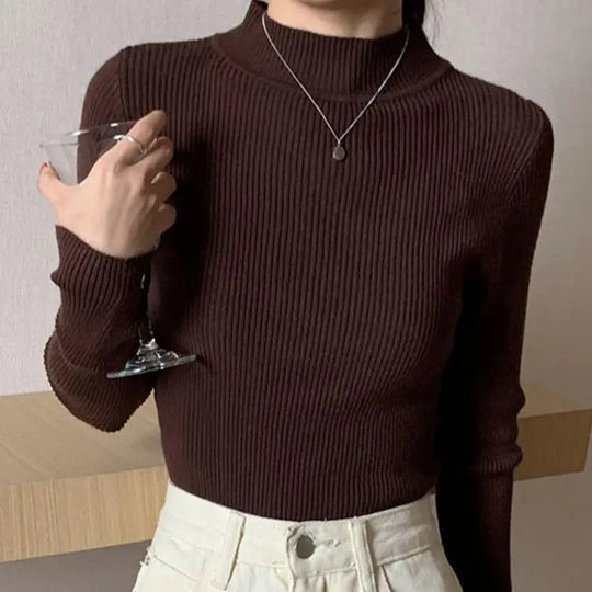 EB | gerippter Wollpullover für Damen