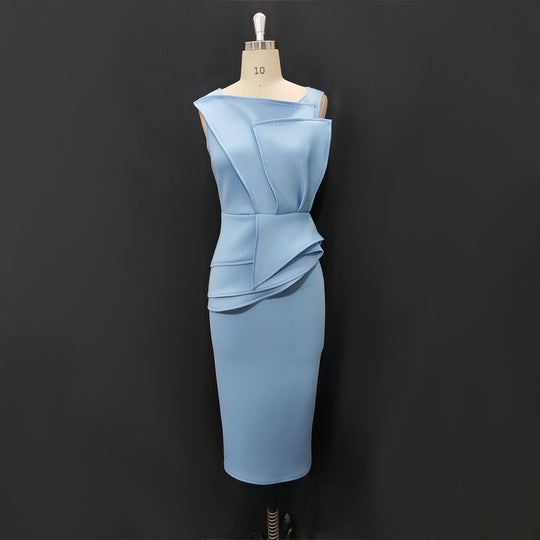 Damen figurbetontes Kleid mit Drapierung EB