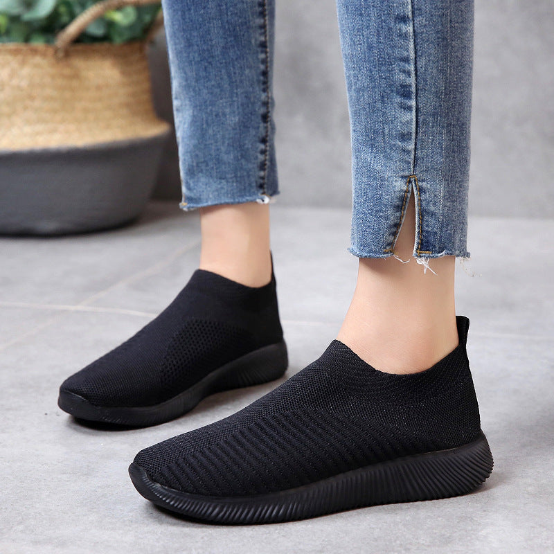 Damen Atmungsaktive und flexible Slip-On Sneakers EB