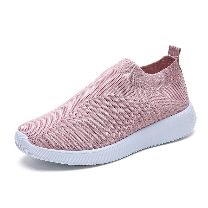 Damen Atmungsaktive Slip-On Sneaker mit flexibler Sohle EB