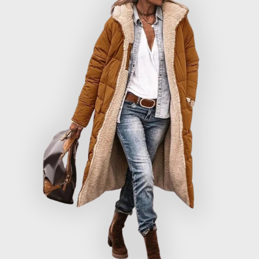 EB | Longline Sherpa-gefütterter Puffer-Mantel