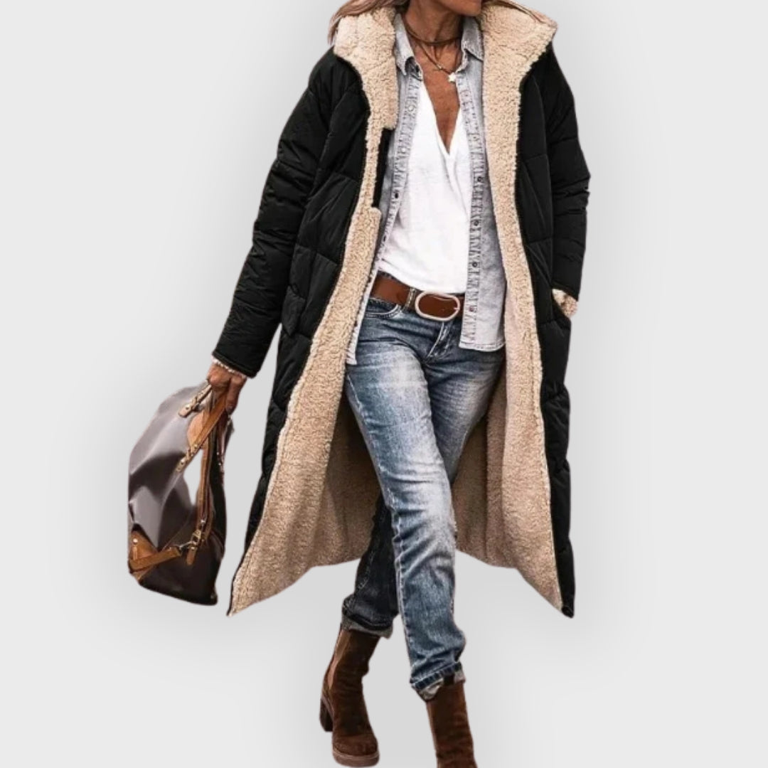 EB | Longline Sherpa-gefütterter Puffer-Mantel