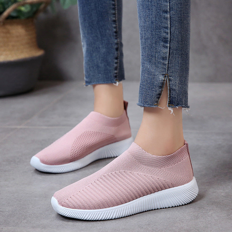 Damen Atmungsaktive und flexible Slip-On Sneakers EB
