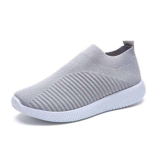 Damen Atmungsaktive Slip-On Sneaker mit flexibler Sohle EB