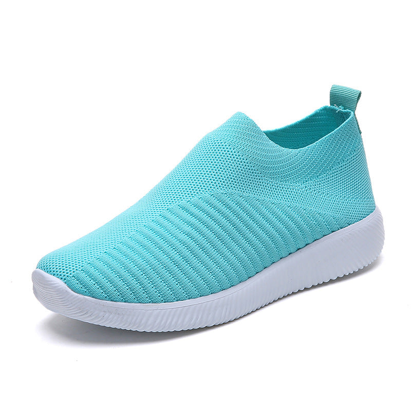 Damen Atmungsaktive Slip-On Sneaker mit flexibler Sohle EB