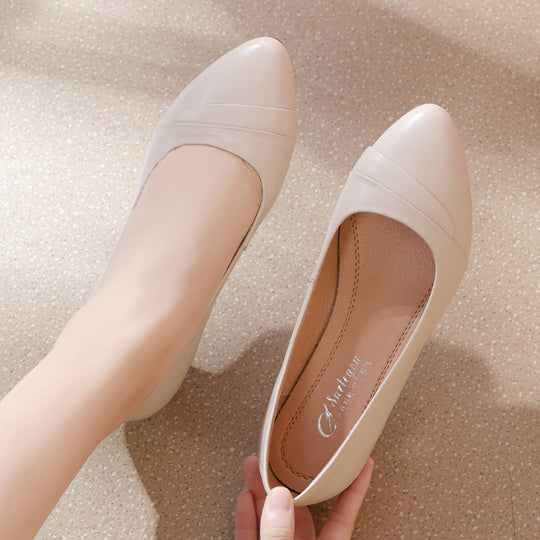Damen Elegante Pumps mit modischem Rüschendetail und komfortablem Blockabsatz EB