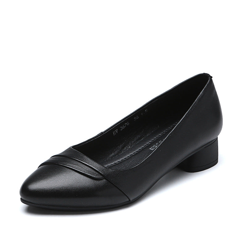 Damen Elegante Pumps mit modischem Rüschendetail und komfortablem Blockabsatz EB