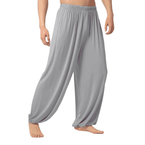 Damen luftige, weite Freizeithose mit elastischem Bund EB