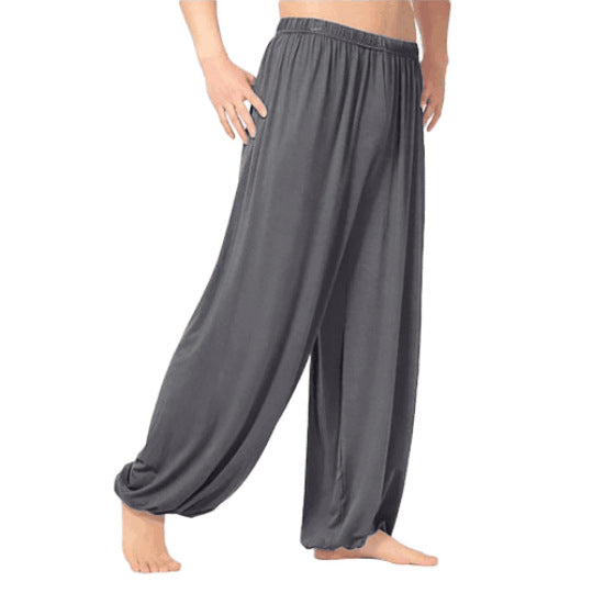 Damen luftige, weite Freizeithose mit elastischem Bund EB