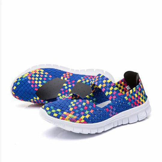 EB elastische Band gewebt leichte flache Schuhe