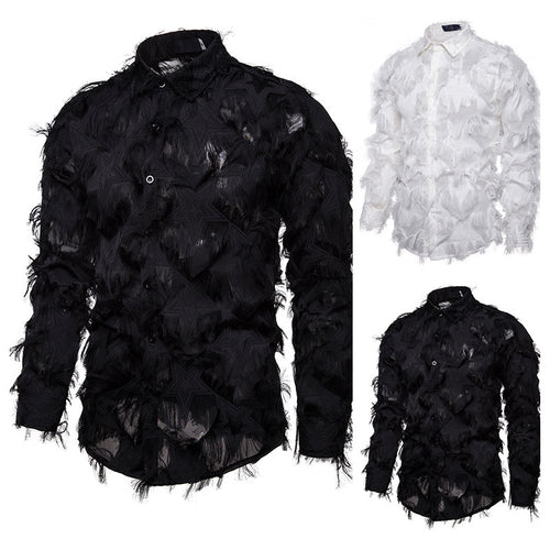 Herren Modisches Hemd mit strukturiertem Design EB