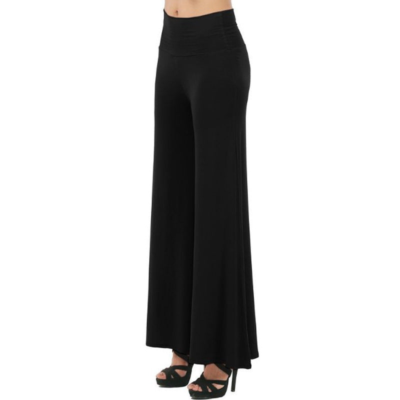 Damen Weit geschnittene Jersey-Hosen EB