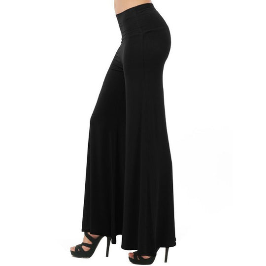Damen Weit geschnittene Jersey-Hosen EB