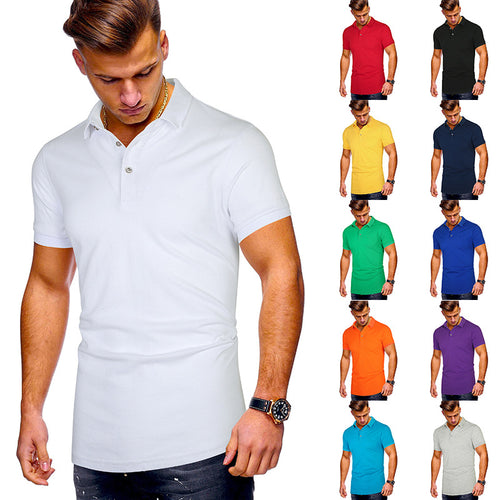 Herren Poloshirt mit hochwertigem Baumwollmix und modernem Stehkragen EB